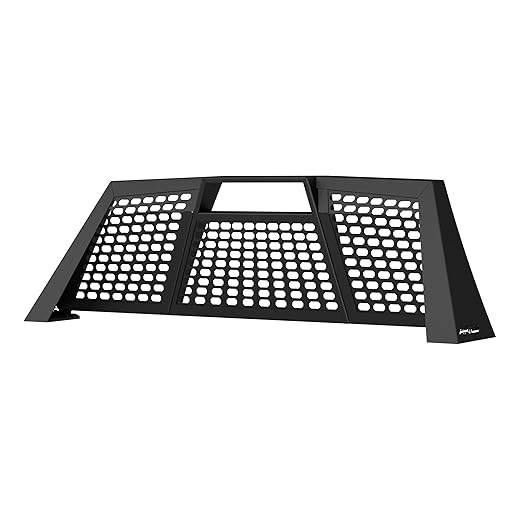 ARIES 1110114 Switchback Black Aluminum Truck Headache Rack Cab Protector, Select Toyota Tacoma