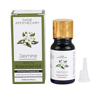 Sage Apothecary 100% Pure & Natural Jasmine Essential Oil - 10 ML