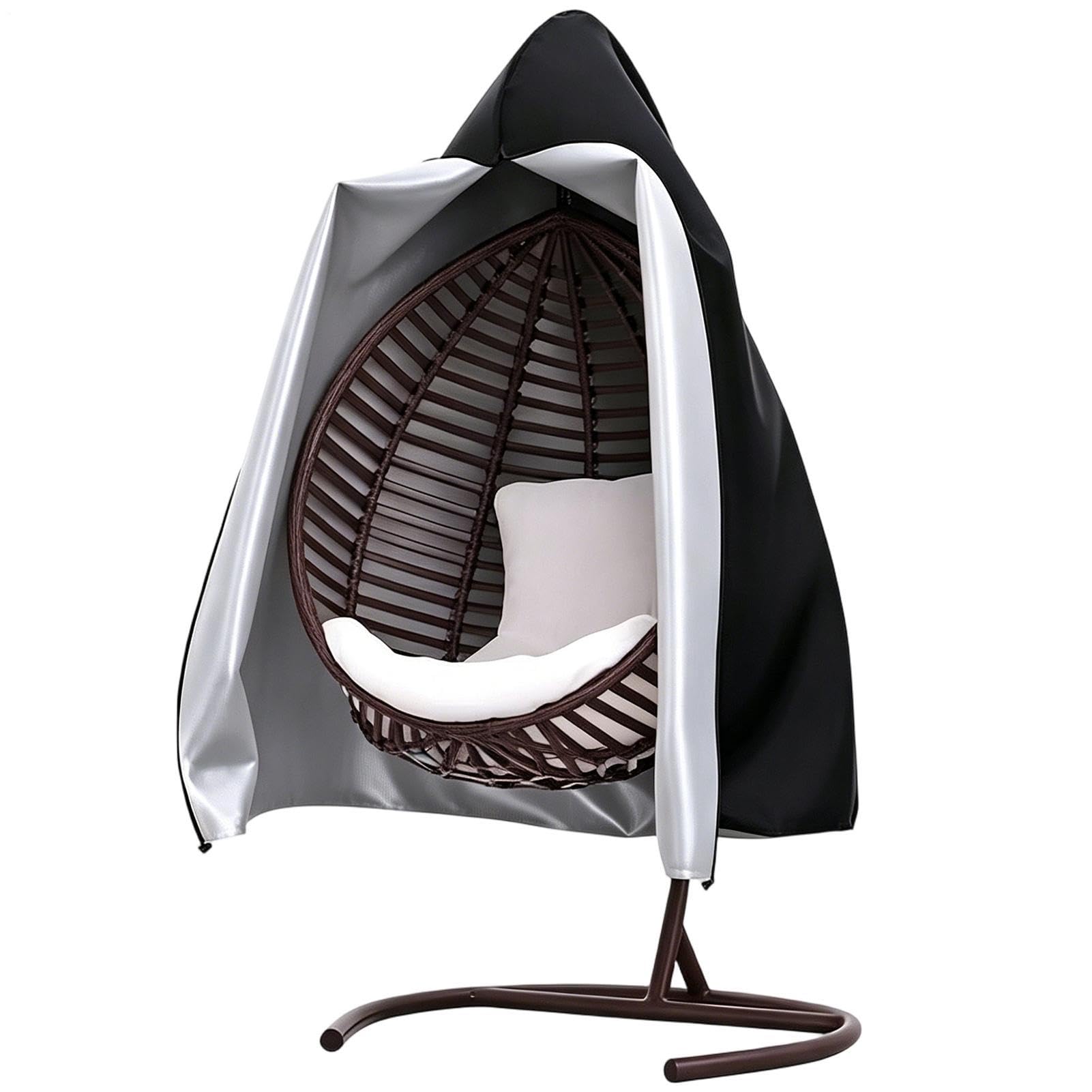 Cubierta protectora para columpio de huevos impermeable con cordón para terraza y balcón