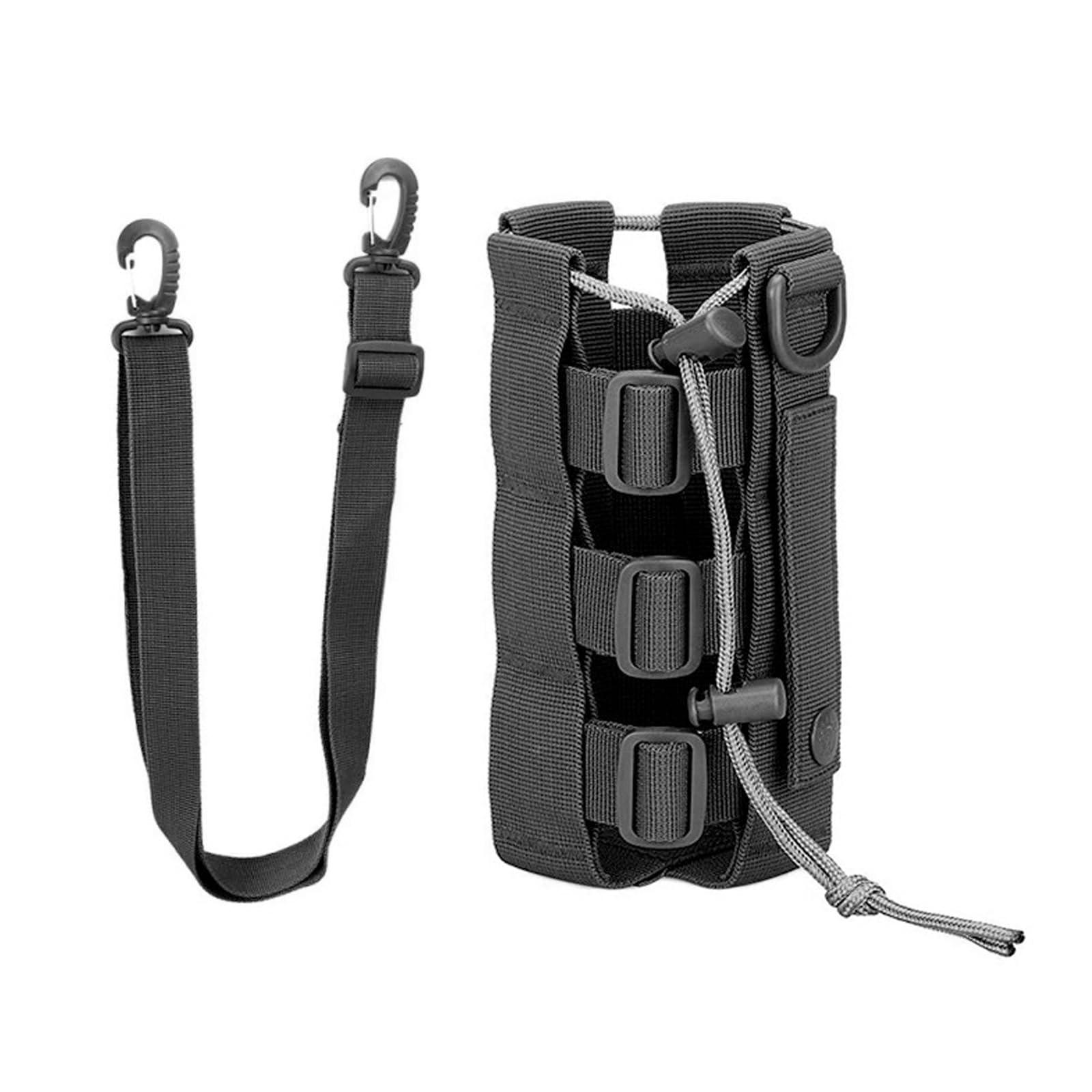 Soporte para botellas de agua ajustable de nailon para mochila, resistente al agua para camping