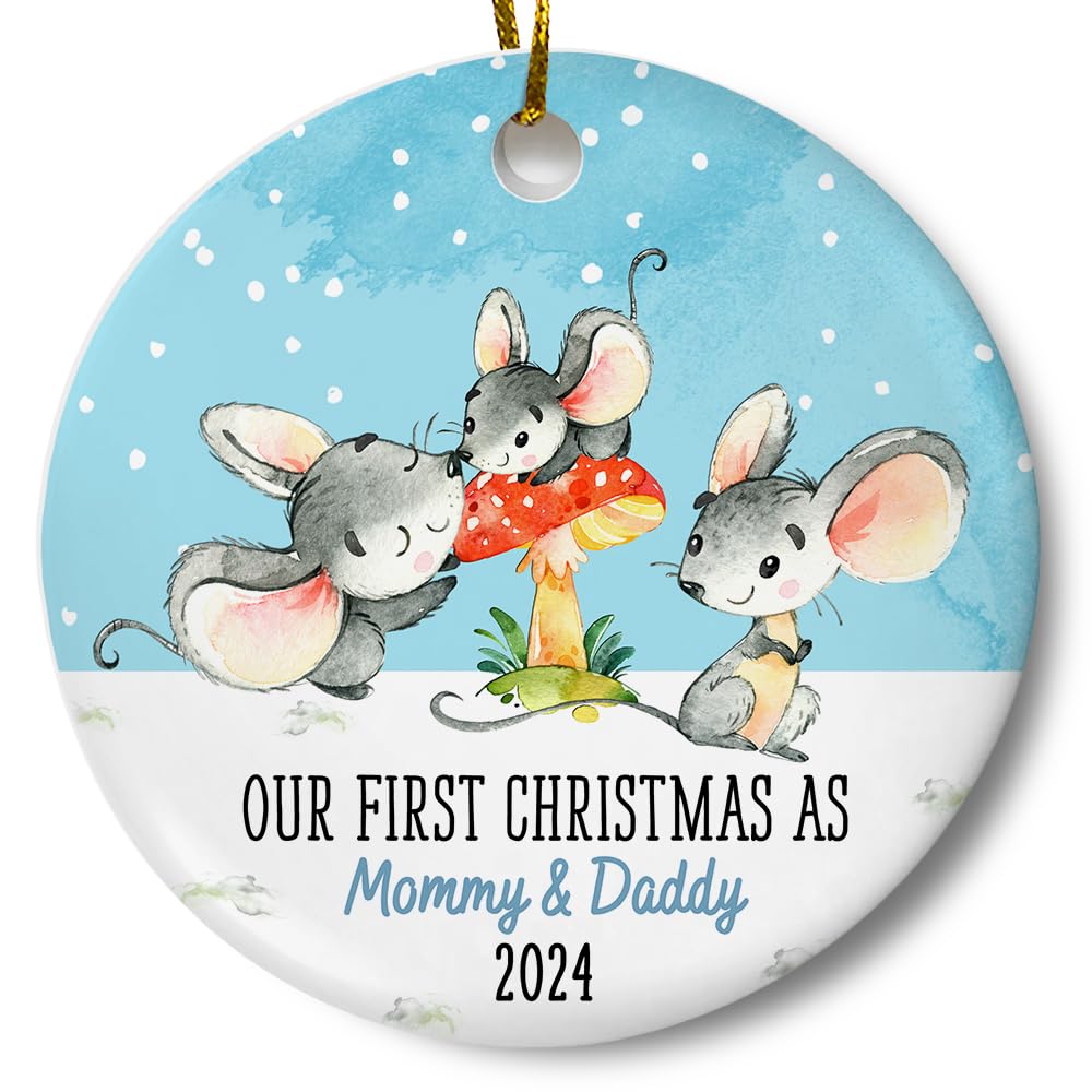 First Christmas As Mommy And Daddy Ornament 1st Holiday Family