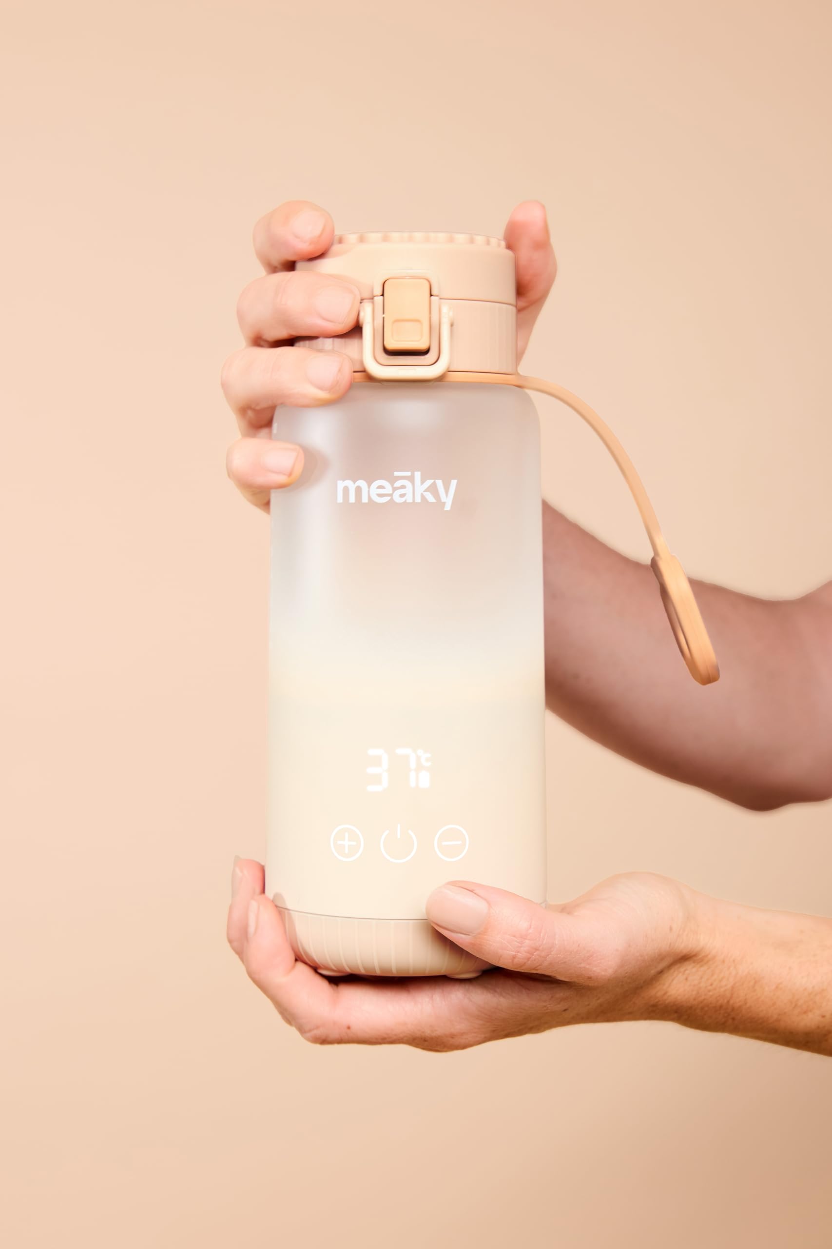 Chauffe-Biberon Portable, 10H d'Autonomie, Température 37-50°C, Lait Maternel, Lait Infantile, Eau, Avion, Voiture, Déplacement