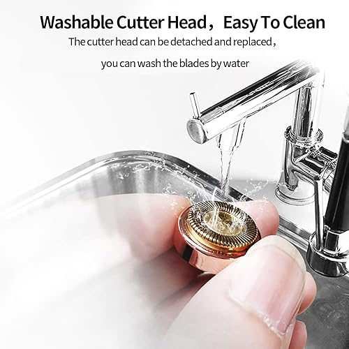 Miniatura 3 de Depilación facial para mujeres, mini removedor de pelo, afeitadora eléctrica, depiladora portátil de bikini para labios, barbilla, axila, melocotón