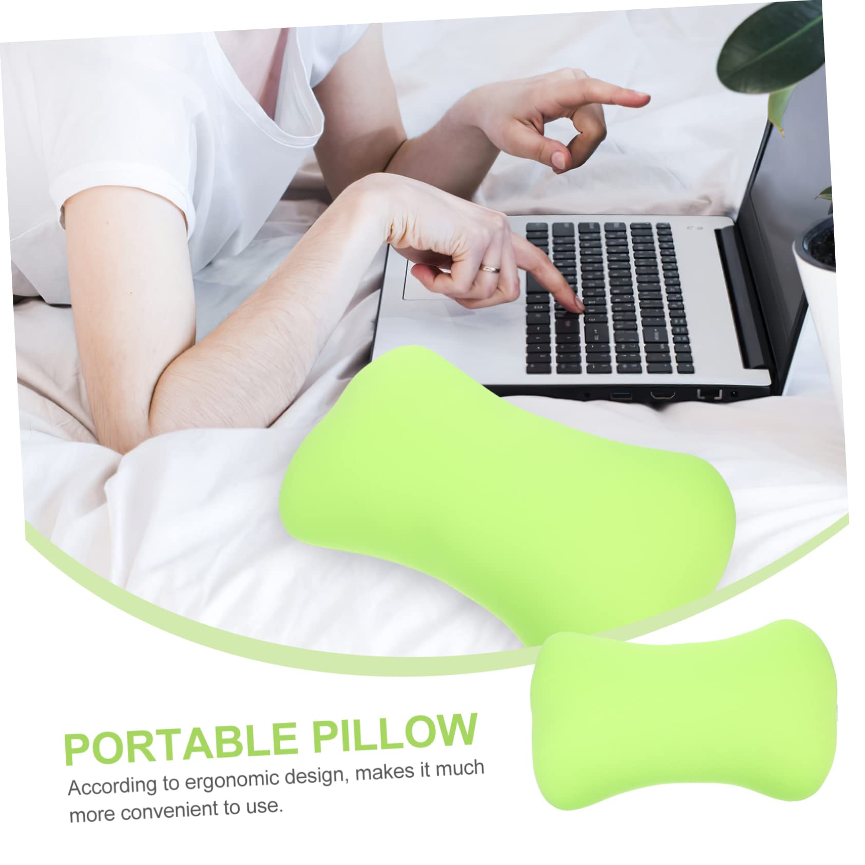 OUNONA Almohada Portátil para Acampar Resistente al Desgaste, Verde