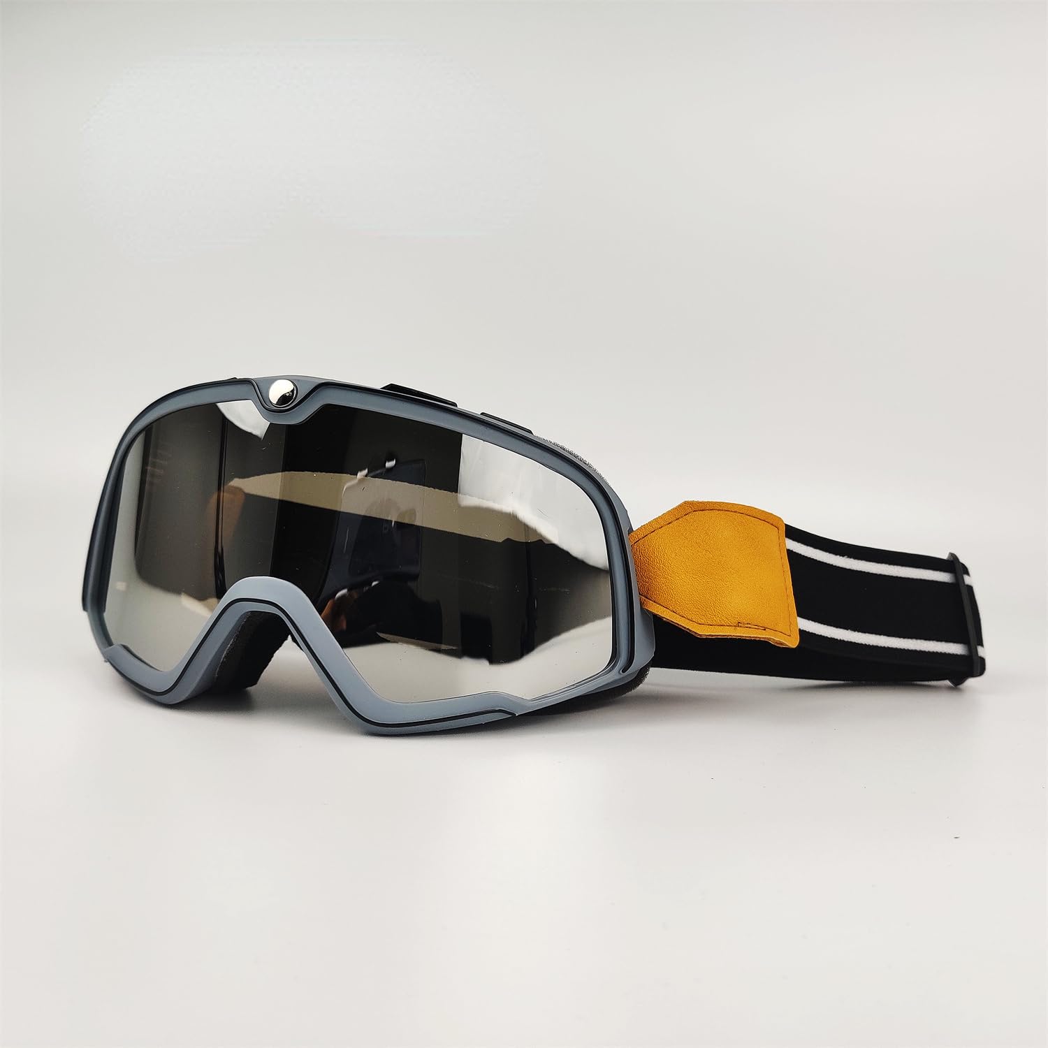 Occhiali da Moto Antivento,Occhiali da Sci Occhiali Da Moto Retrò Scooter ATV Sci Vista Cafe Racer Chopper Ciclismo Corsa