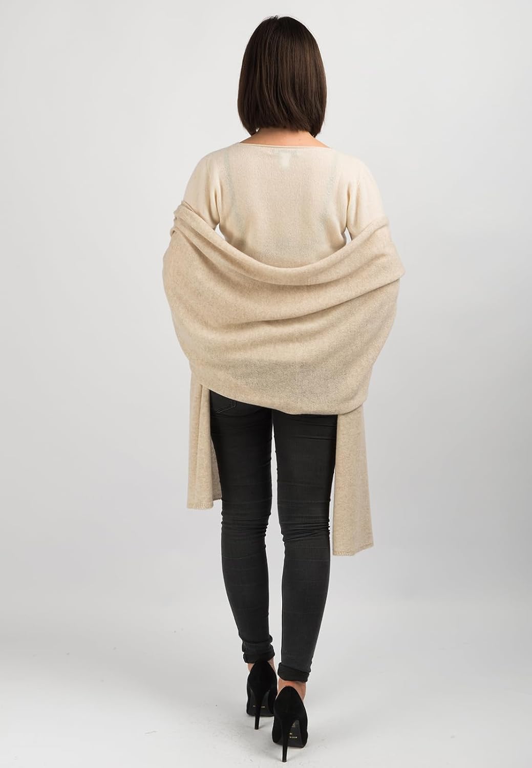 Dalle Piane Cashmere - 100% Cashmere Stole Wrap - Made in Italy - Oversized Shawl (24" x 81") - Perfect Luxury Gift - Image 3