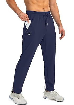 G Gradual Men's Sweatpants with Zipper Pockets Athletic Pants Traning Track Pants Joggers for Men Soccer, Running, Workout