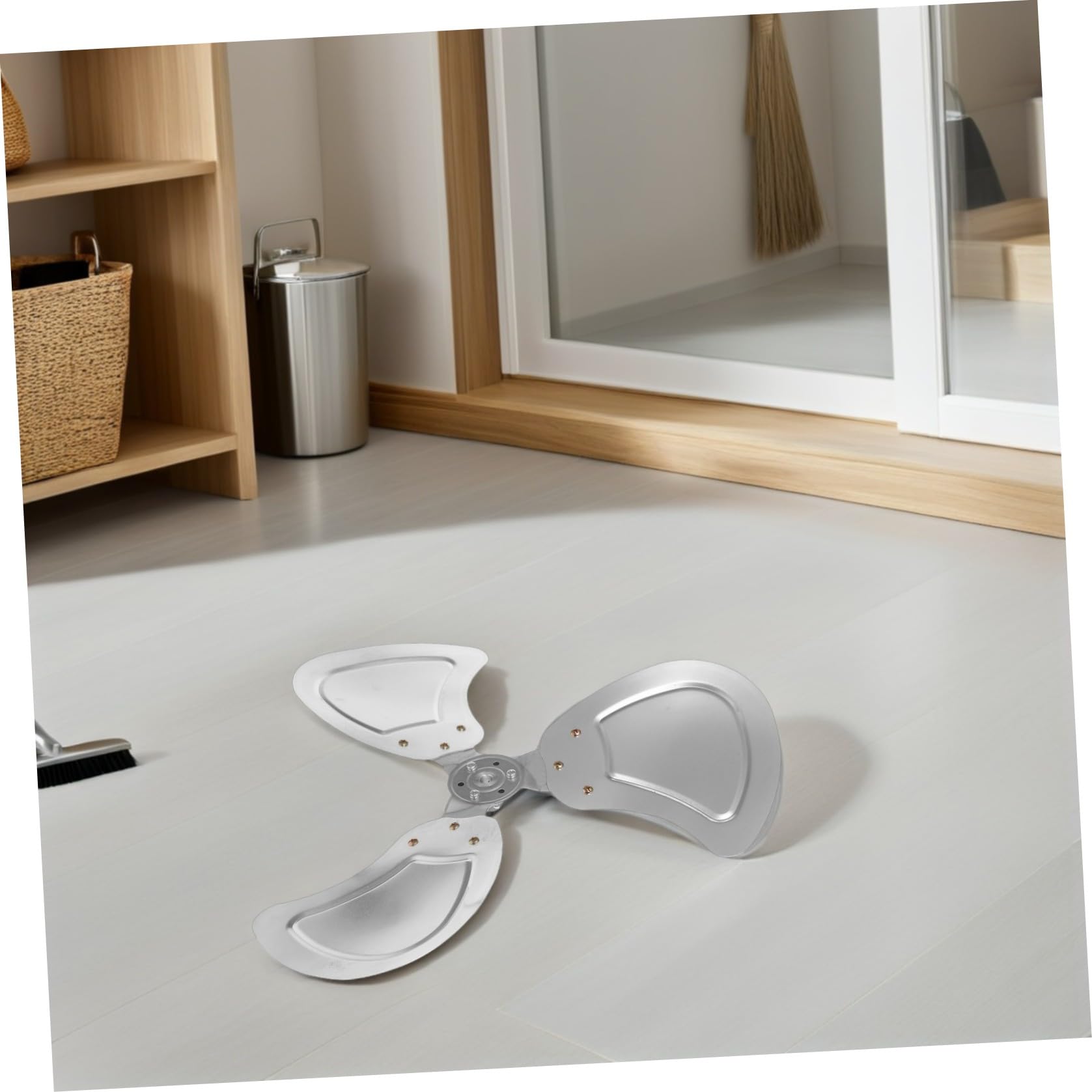 NUOBESTY Ventilador de Aluminio de Repuesto Ideales para Decoración Verano Aspas y Larga Vida Útil Fácil Mantenimiento para Ventilador de Piso en Fábricas y Espacios Comerciales