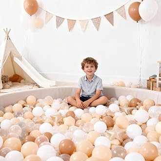 GOGOSO Ball Pit Balls for Toddlers Kids Plastic Balls for Ball-Pit Playpen Pool Baby Play Pastel BPA-Free Non Toxic Play Pastel Crush Proof Bal 50 100 200 500 1000 Count