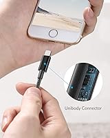 Vista 5 de Anker - Cable USB A a Lightning (1.8 m, 1 unidad), cable USB a Lightning de nailon certificado MFi para iPhone 14/13/12/11 Pro/11/XS MAX/XR/8/7/6s