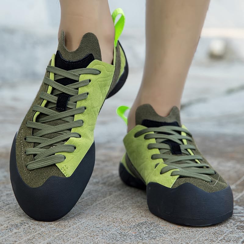 PANYANHU Rock Climbing Shoes for Men Rock Climbing & Bouldering Shoes for Indoor Outdoor Climbing Womens Sticky Rubber Climbing Boots