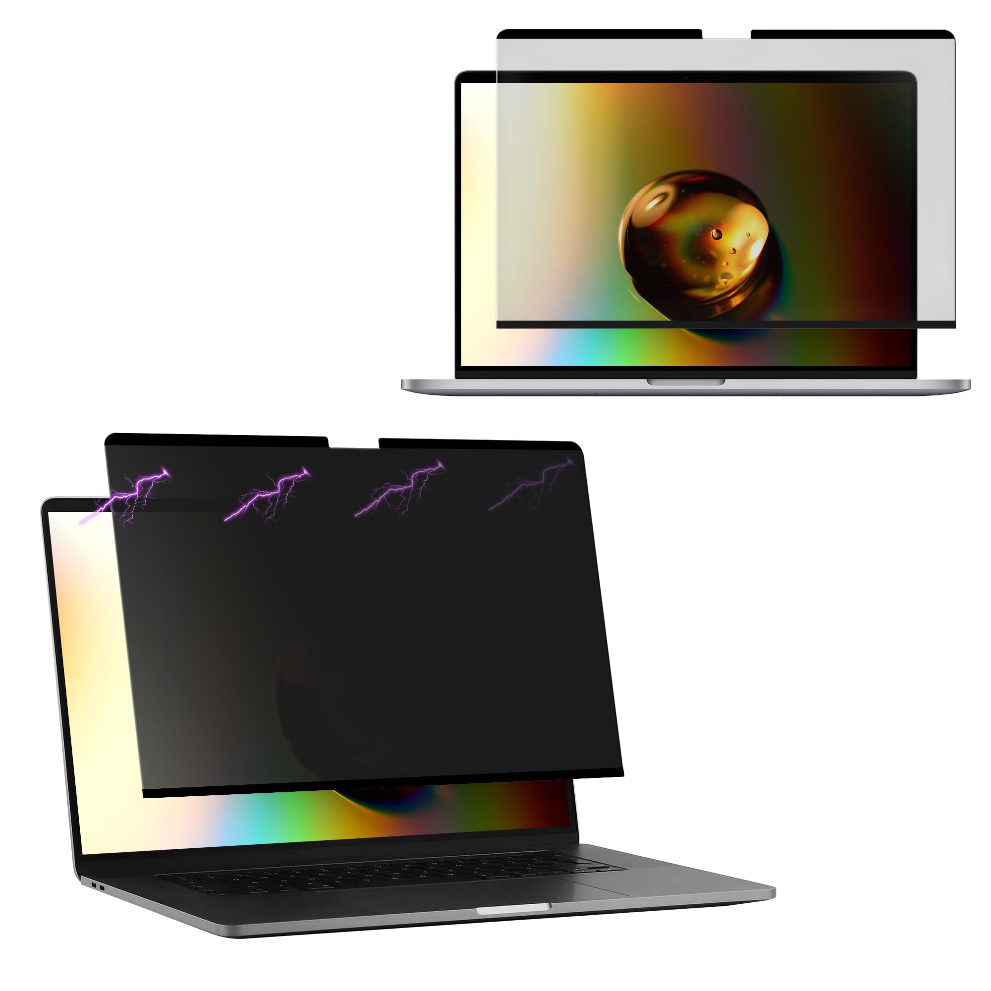kwmobile Filtr prywatyzujący do Apple MacBook Pro 16" (2019) A2141, folia prywatyzująca, filtr ekranu laptopa, ochrona laptopa