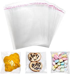 PEUTIER Halloween Goodie Bags - 200pcs Castle Style Self-Adhesive Candy Wrappers For Parties