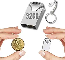 Pen Drive Mini de 32 Gigas de Armazenamento Com Chaveiro Ideal Para Armazenar Arquivos Fotos Musicas e Videos