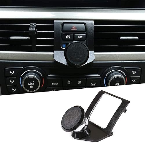 LLKUANG Soporte rotatorio para teléfono celular de 360 grados para BMW Serie 3 E90 E91 E92 E93 2005-2010 2011 2012 (aleación de aluminio)