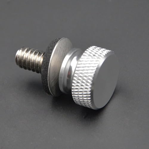 Miniatura 3 de Tornillo de asiento de motocicleta con rosca de aluminio de 14 de pulgada, 20 roscas de aluminio compatible con Harley-Davidson 1986-2025 (paquete
