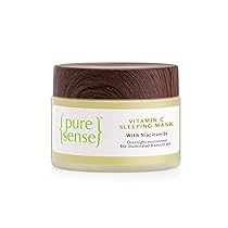 PureSense Vitamin C Sleeping Mask with Niacinamide & Hyaluronic Acid | Face Moisturizer & Night Cream