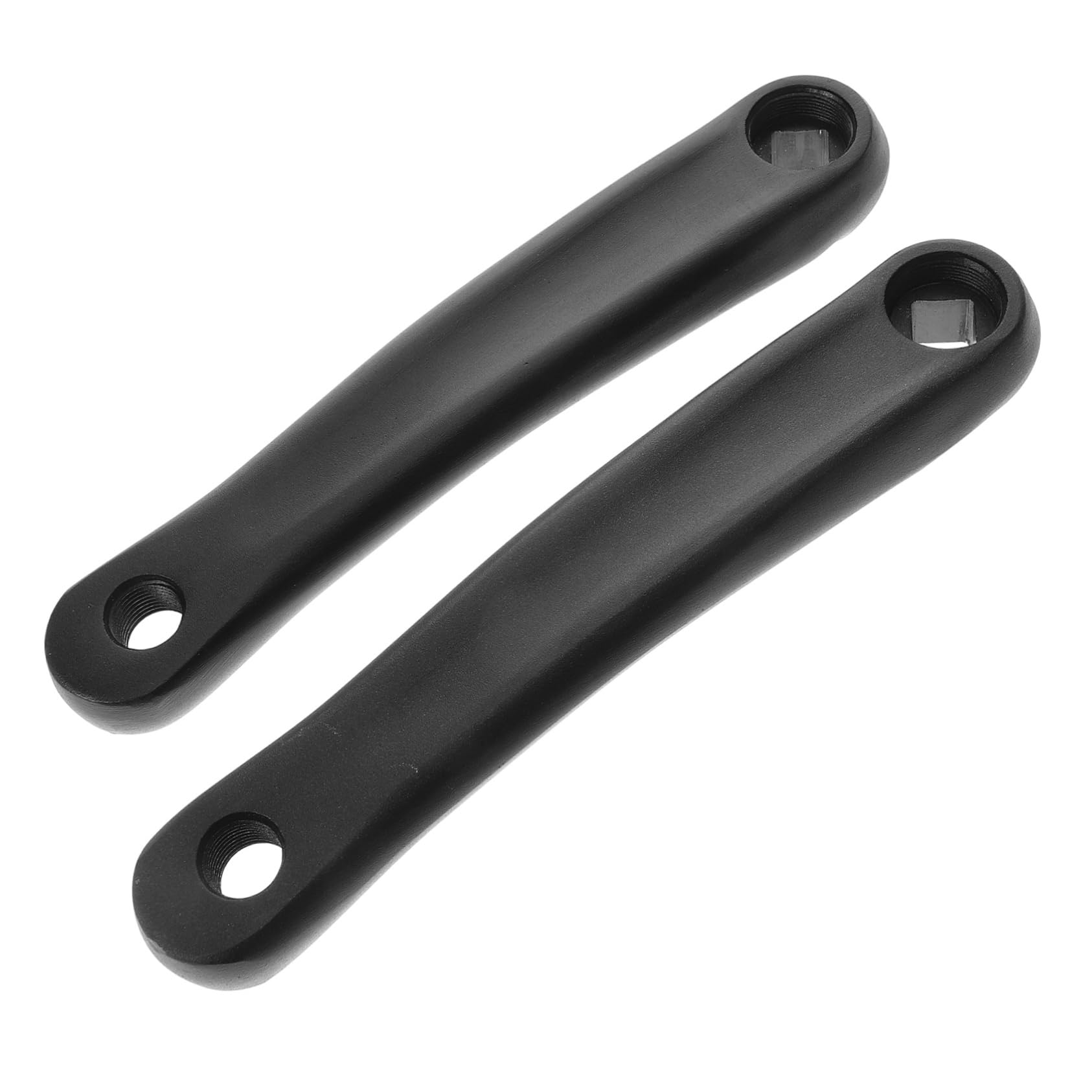 BESPORTBLE Pedivella per Motore Centrale Bici 170mm, Coppia Nera | Foro Quadrato Orizzontale, Metallo, 2 Pezzi, per Bici da Strada e Mountain Bike