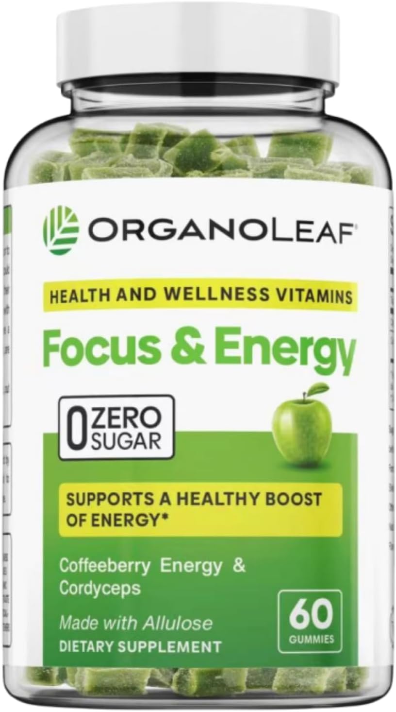 Best Gummies For Energy And Focus Amazon.com: Organoleaf Energy Gummies with Coffeeberry Energy&Cordyceps