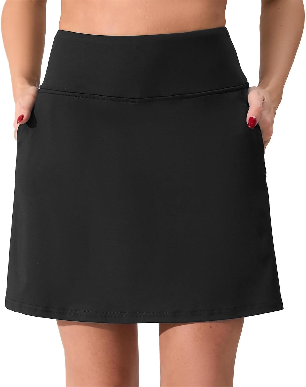 Oyamiki Golf Skirts High Waisted Lightweight Running Athletic Tennis Skorts for Women Casual Summer with 4 Pockets - Image 5