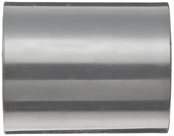 PVC Pipe Fitting, Coupling, Schedule 80, Gray, 1/2 Slip Socket