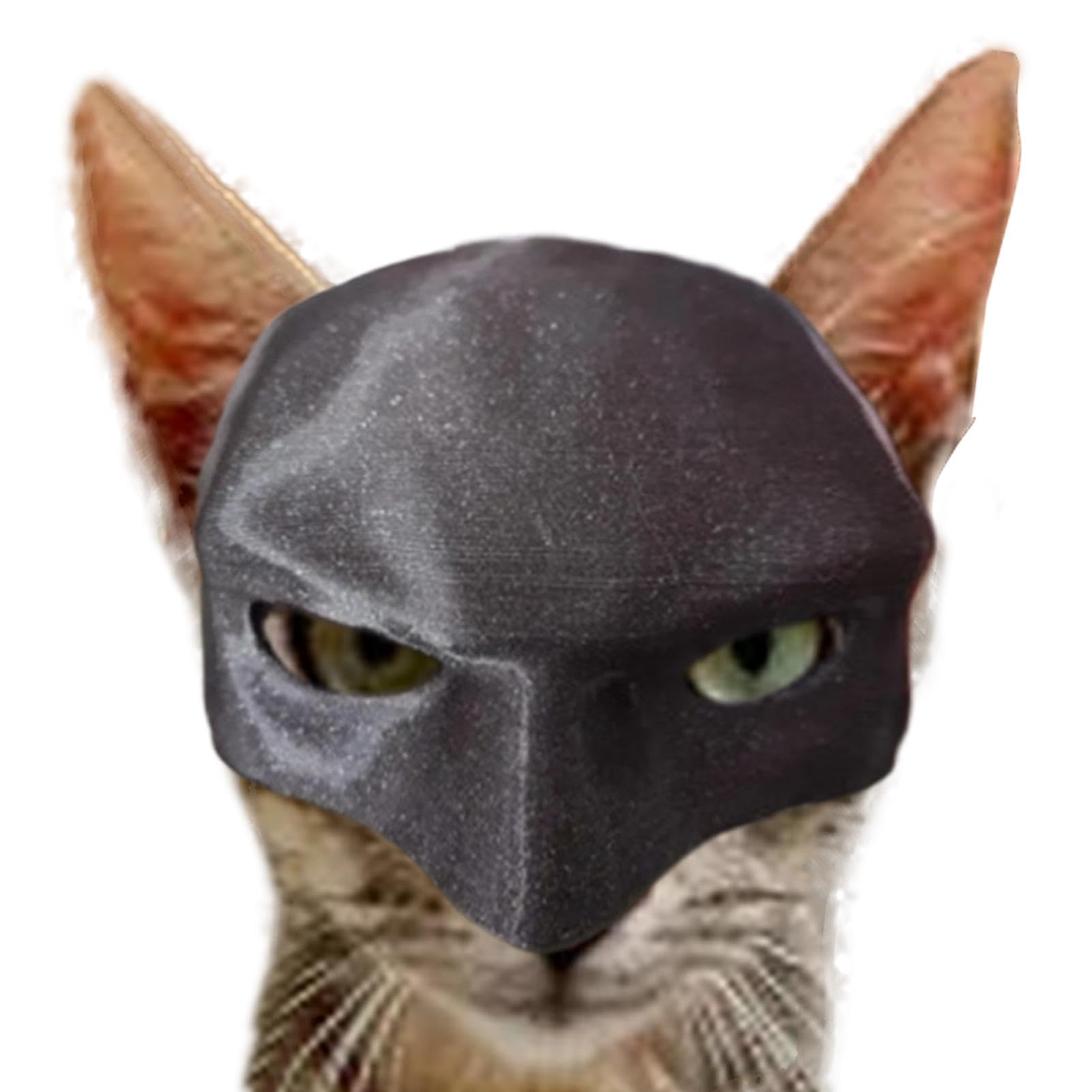 Máscara de Bat-Man del Gato | Máscara de Bat-Man para gatos | Disfraz de gato para Halloween | Lindas decoraciones para disfraces Halloween gatitos | Accesorios para sombreros cosplay murciélago gato
