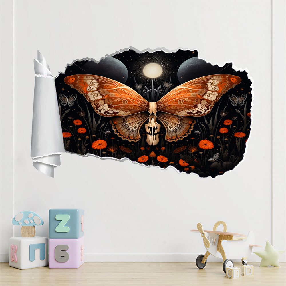 Pegatinas de decoración de pared 3D Mariposa Pegatinas De Pared Calcomanías Murales De Pared Rotas 3D Flor Vinilo De Pared Arte Hogar Decoración De Pared