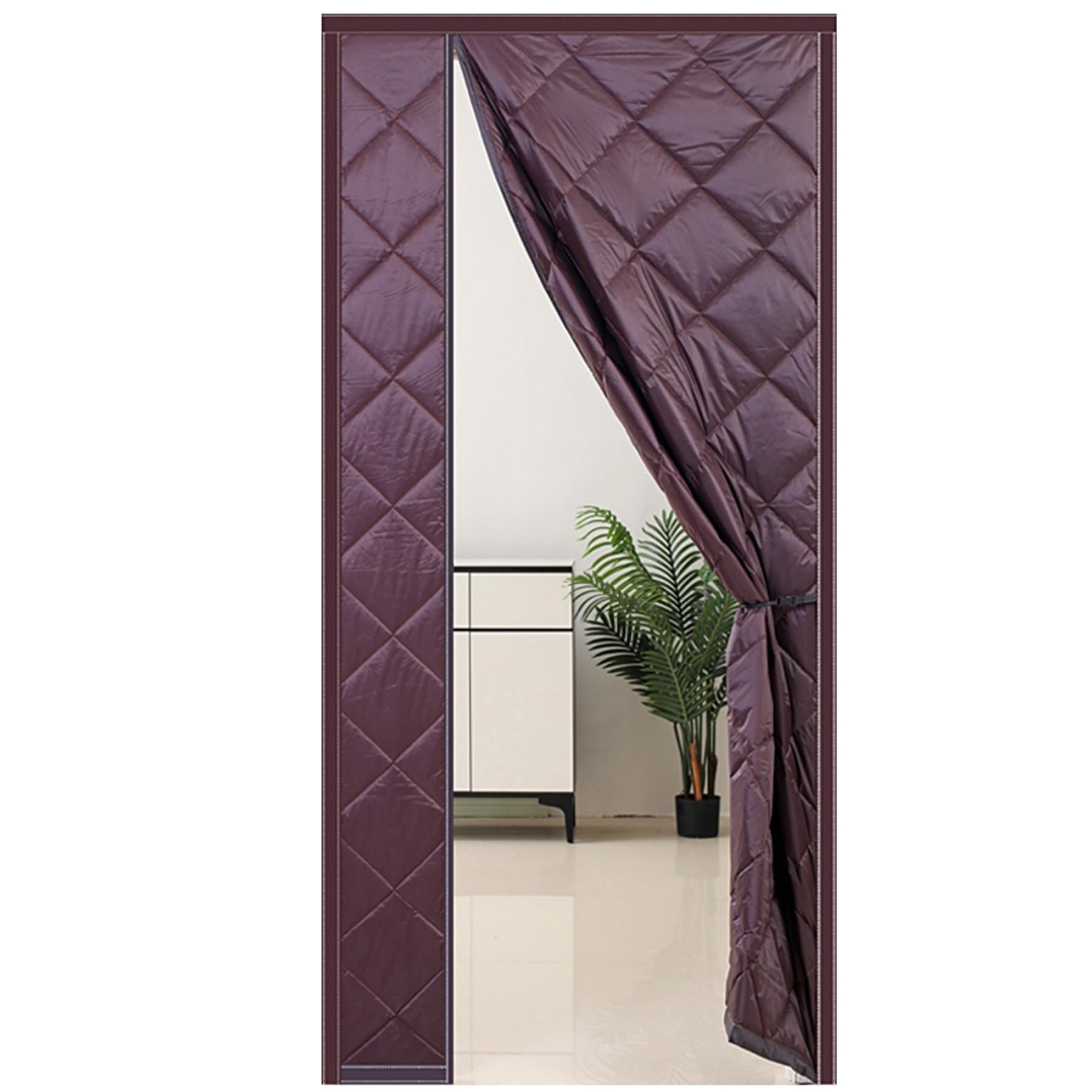 Rideaux de porte thermiques pour l'hiver contre le froid et les bruits de rue