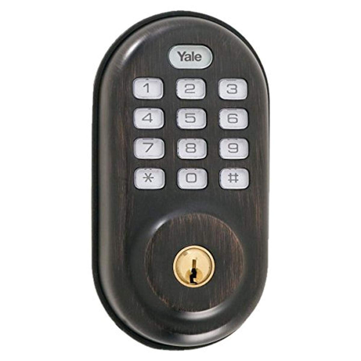 New Arrivals Yale YRD210ZW10BP Push Button Z-Wave Deadbolt, Oil Rubbed, Permanent Bronze Best Review Yale YRD210ZW10BP Push Button Z-Wave Deadbolt, Oil Rubbed, Permanent Bronze