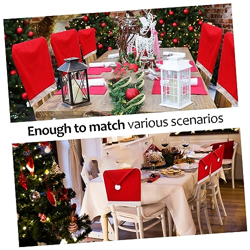 Décorations de Noël salle à manger avec 10 housses de dossier de chaise - 3