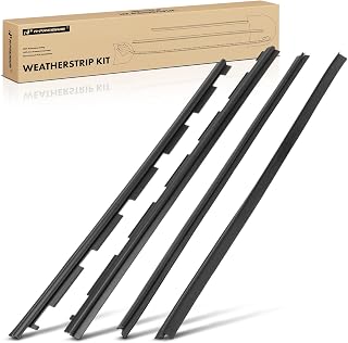 A-Premium 4PCS Window Molding Trim Weather Stripping Kit Compatible with Chevrolet Silverado 1500/2500/3500, Tahoe, Blazer & GMC Sierra 1500/2500/3500, Yukon & Cadillac Escalade