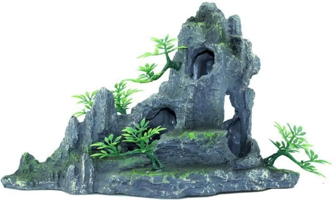 FMURY Accessories Fish Tank Landscaping Rockery Resin Crafts Artificial Landscape Aquarium Fish Tank Decoration