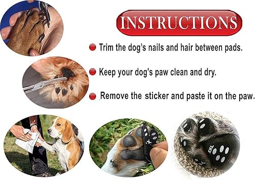 Miniatura 20 de Protector antideslizante para patas de perro, evita que los perros se resbalen en suelos de madera dura, desechables autoadhesivos, resistentes