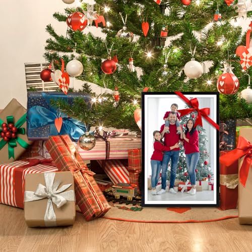 Image of Fixwal 12x18 Picture Frame Set of 6 with Shatter Resistant Plastic Cover, Thin Border Light Weight Poster Frames for Wall Gallery Display, Black