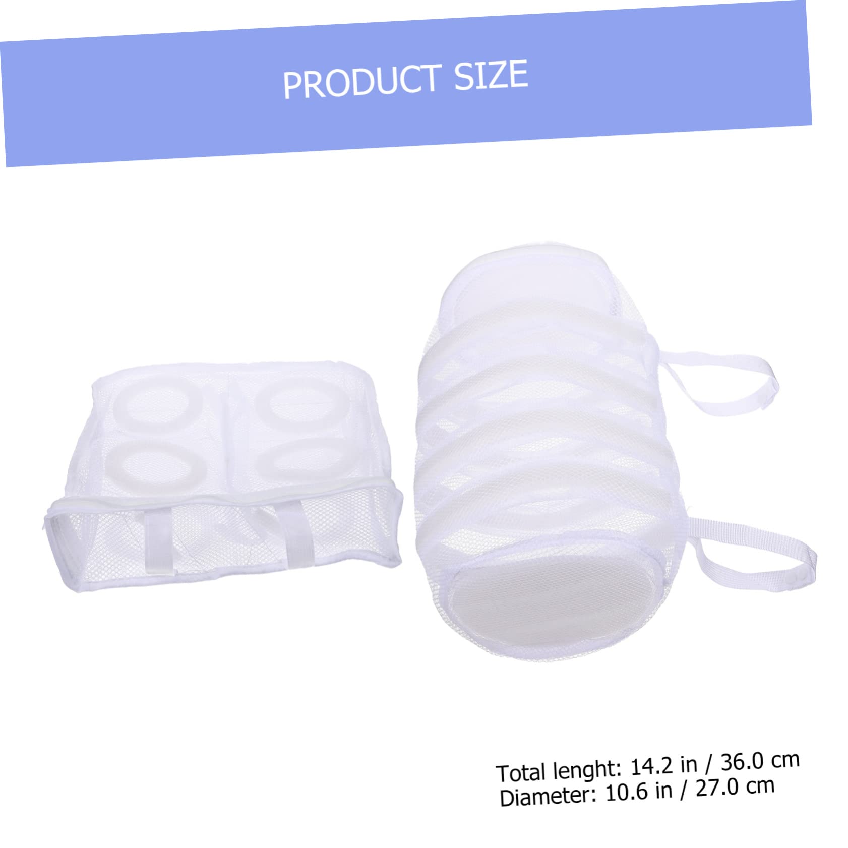 6 Stk Schuhwaschbeutel Wäschebeutel Schuhwäschesack Beutel Für Schuhtrockner Wäschenetz Waschen Schlafkissennetz Hausbedarf Sneaker-trockensack Mehrzweck Weiß Schuhe Polyester-netz