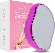 Glamza Crystal Hair Eraser Stone | Fast Effective Magic Crystal Hair Remover for Women & Men (Black)