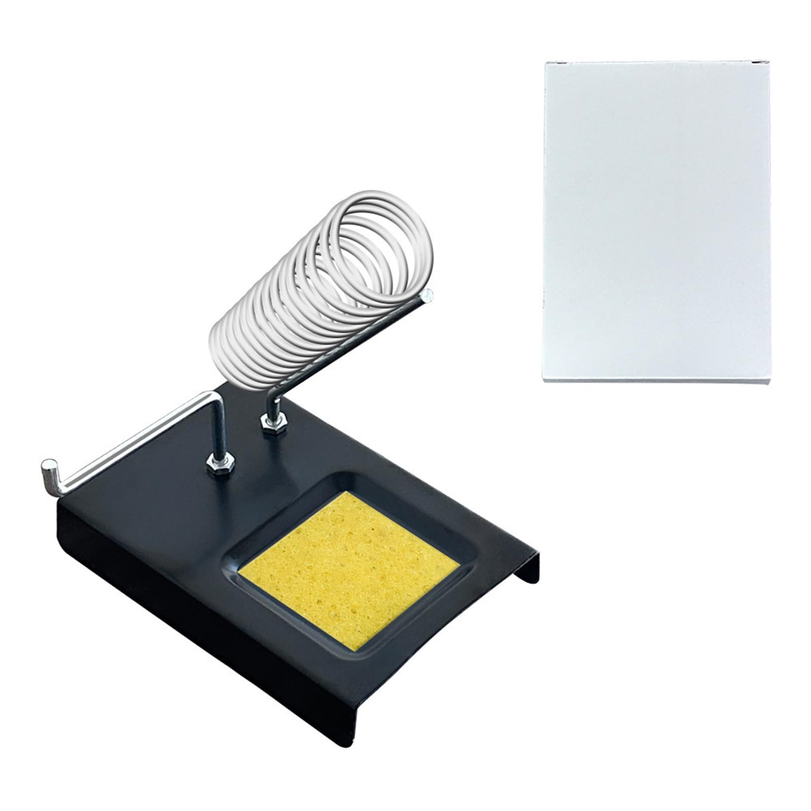 Zbiianxer There Is A Sponge Compact Soldering Iron Stand With Nonslip Base Produced For Accident And Easy Transport In Homes Workshops Sturdy Stand