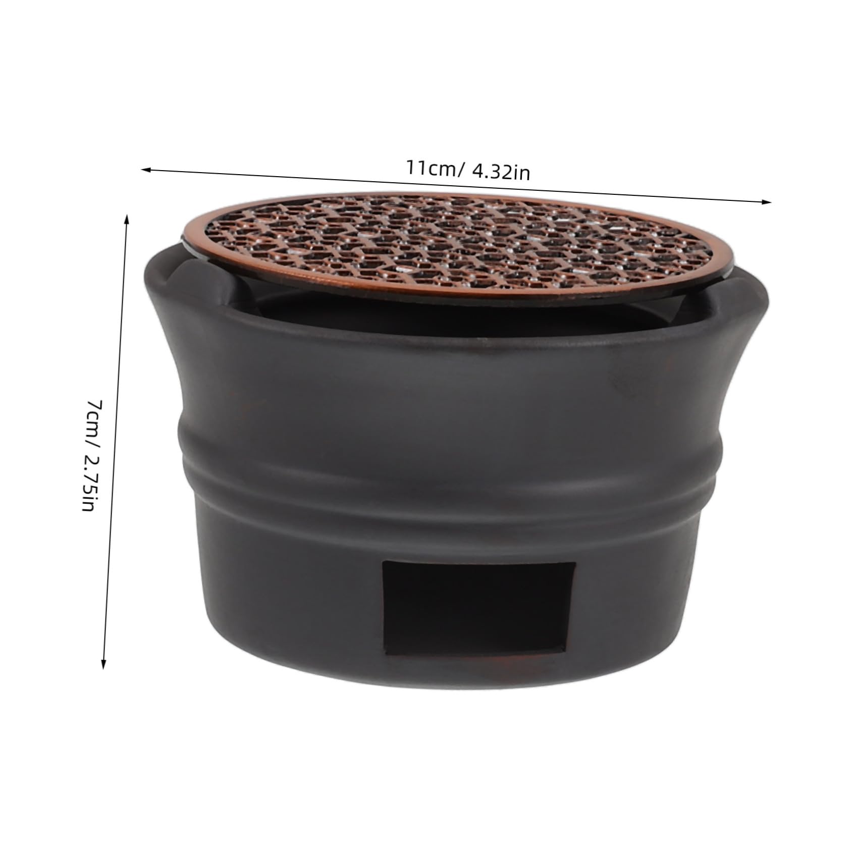 Hemobllo Tea Warmer for Teapot Japanese Style Candle Heater Tea Light Stand Pottery Base Safe Quick Heating