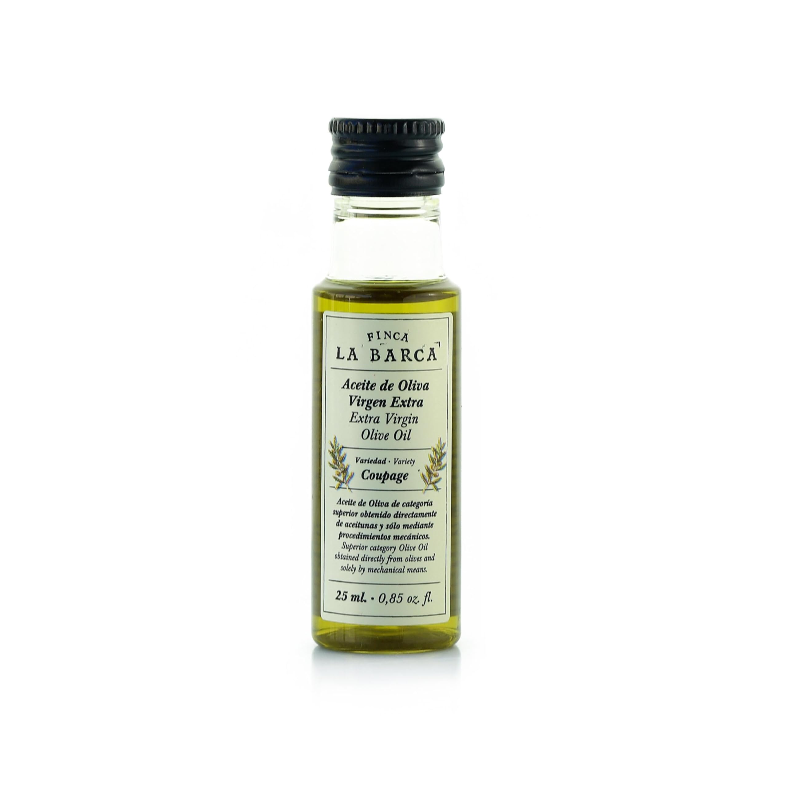 ACEITE VIRGEN EXTRA "FINCA LA BARCA" BOTELLA 25 ML. CAJA 240