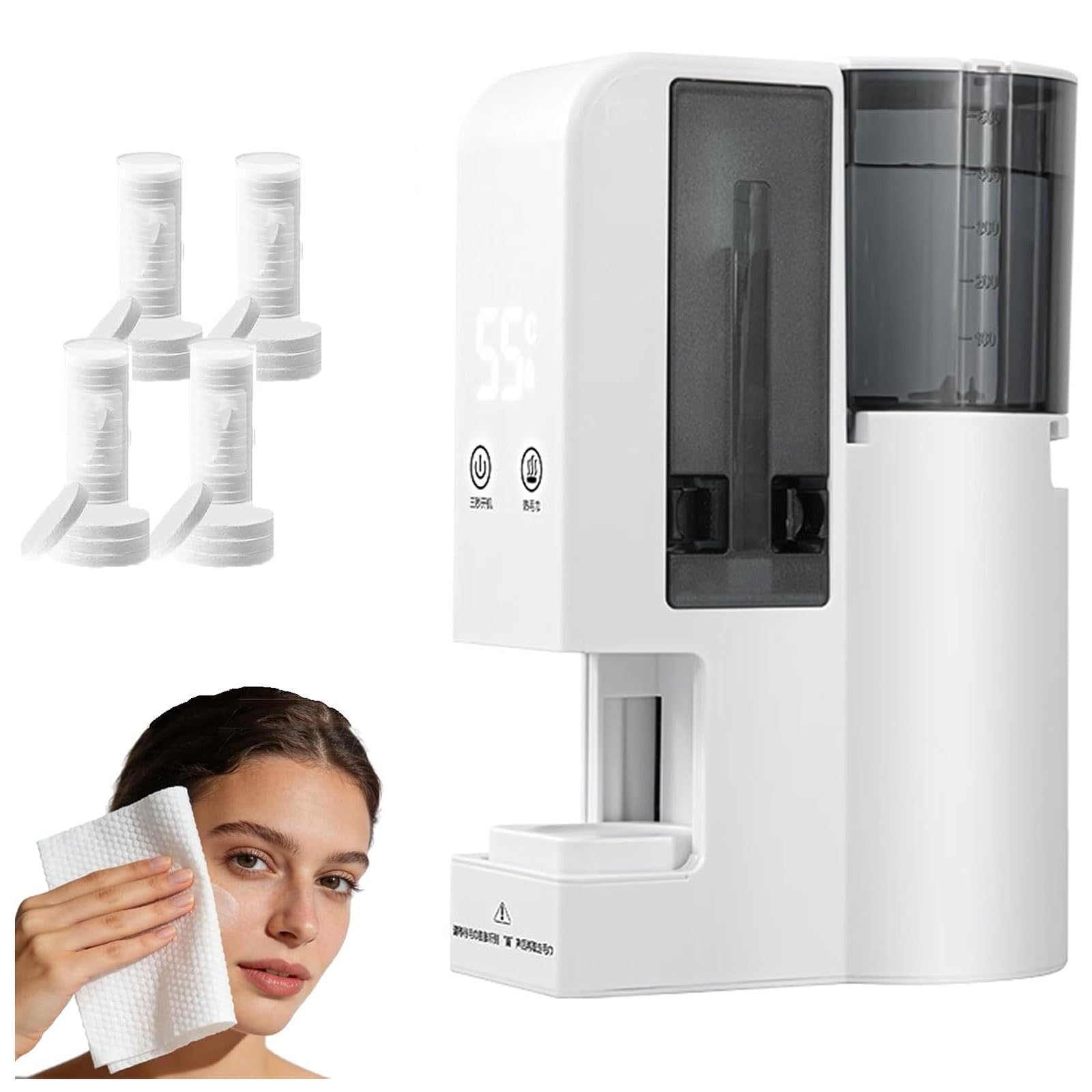 Cuiseur vapeur portable serviettes visage et distributeur automatique haute précision