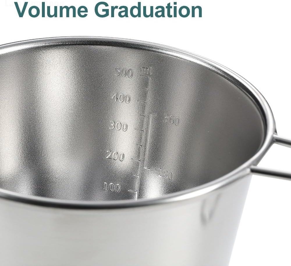 Stainless Steel Cup, Deep Camping Mug with Handle for Cooking, Hiking, Picnic and Campfire Use, Portable Cup for Drinking and Food Preparation