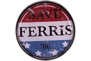 1986 Classic Ferris Bueller's Day Off Brooch: Enamel Pin Tribute to Iconic Film