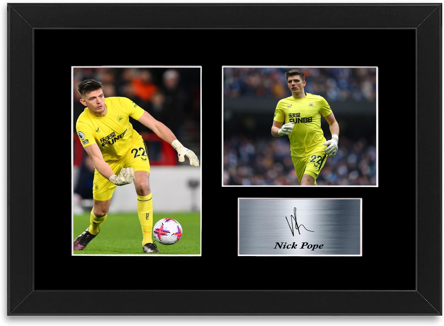 Nick Pope Newcastle Player Poster Signed Photo Display For Football Fans A4 Framed