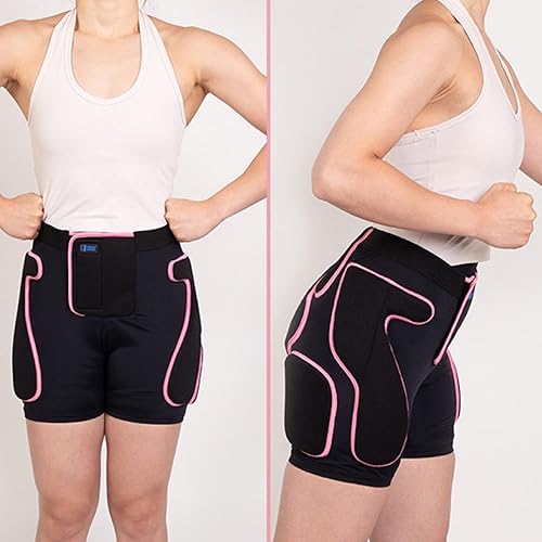 Miniatura 3 de BelugaDesign Juego de rodilleras acolchadas para mujer, para deportes de invierno, esquí, snowboard, almohadilla de impacto 3D, ajustable,