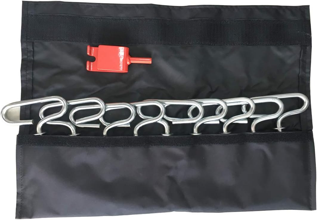 THUNDERBAY 6 or 9 Piece Ice Anchor Kit for Winter Outdoor Camping&Fishing