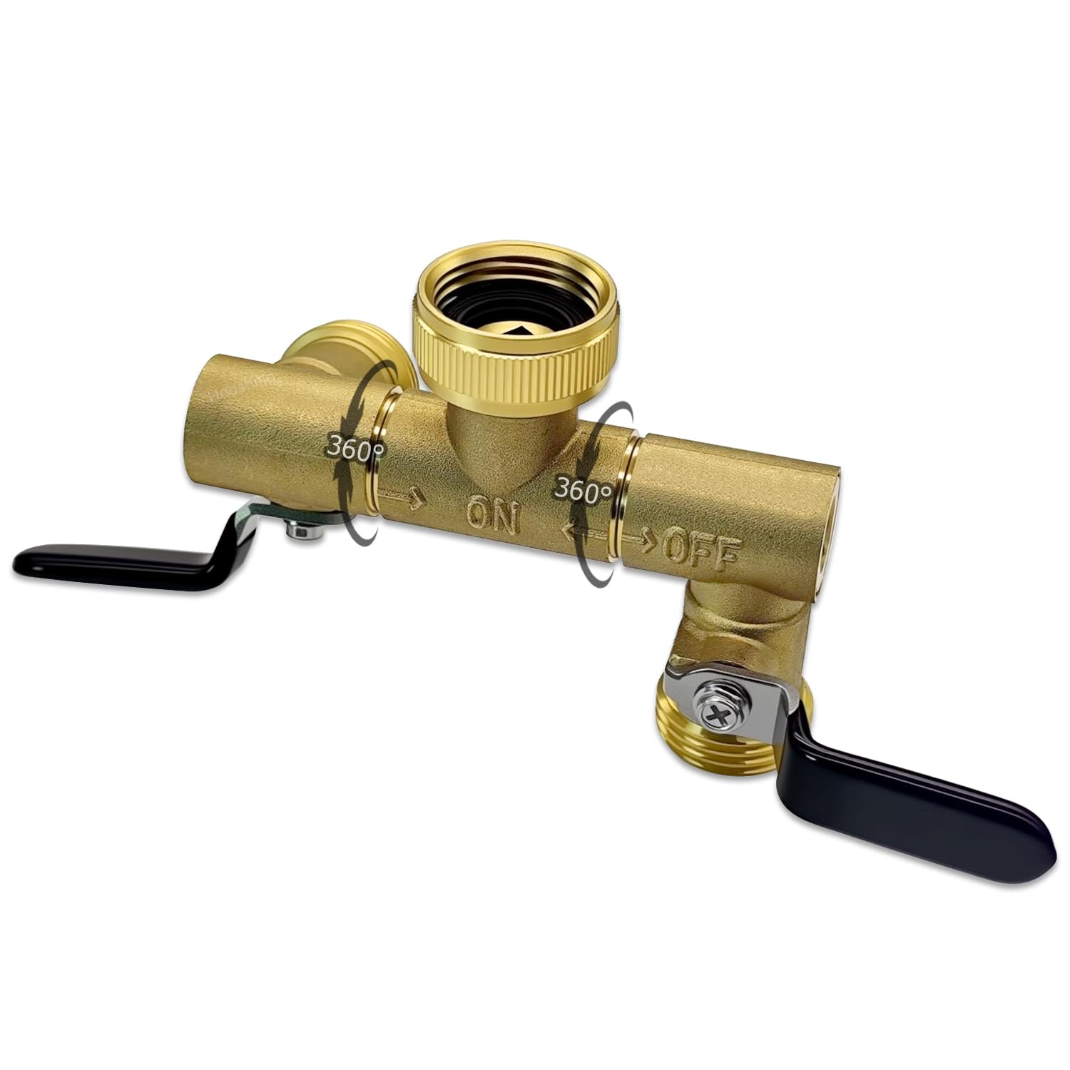 Via girevole del separatore 2 del tubo flessibile del giardino 360°