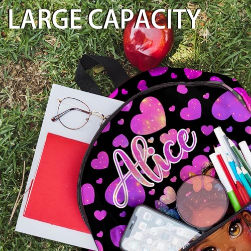 ONFAON Personalized Backpack for Girls – Custom Name School Bag with Black Girl Design – Glitter Gift for Kids & Tweens Back to School4