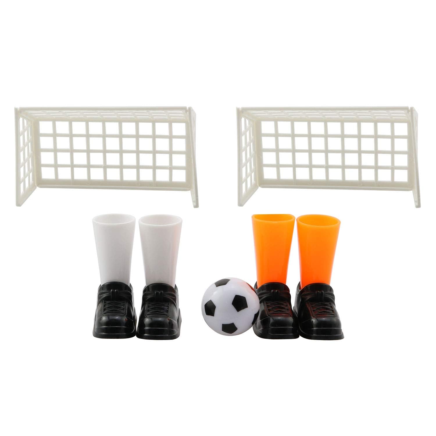 Tazweeq Finger Soccer Game, Funny Finger Toys Table Game Set, Finger Footballs Match Toys, with Two Goals, for Fans Club Party Gifts