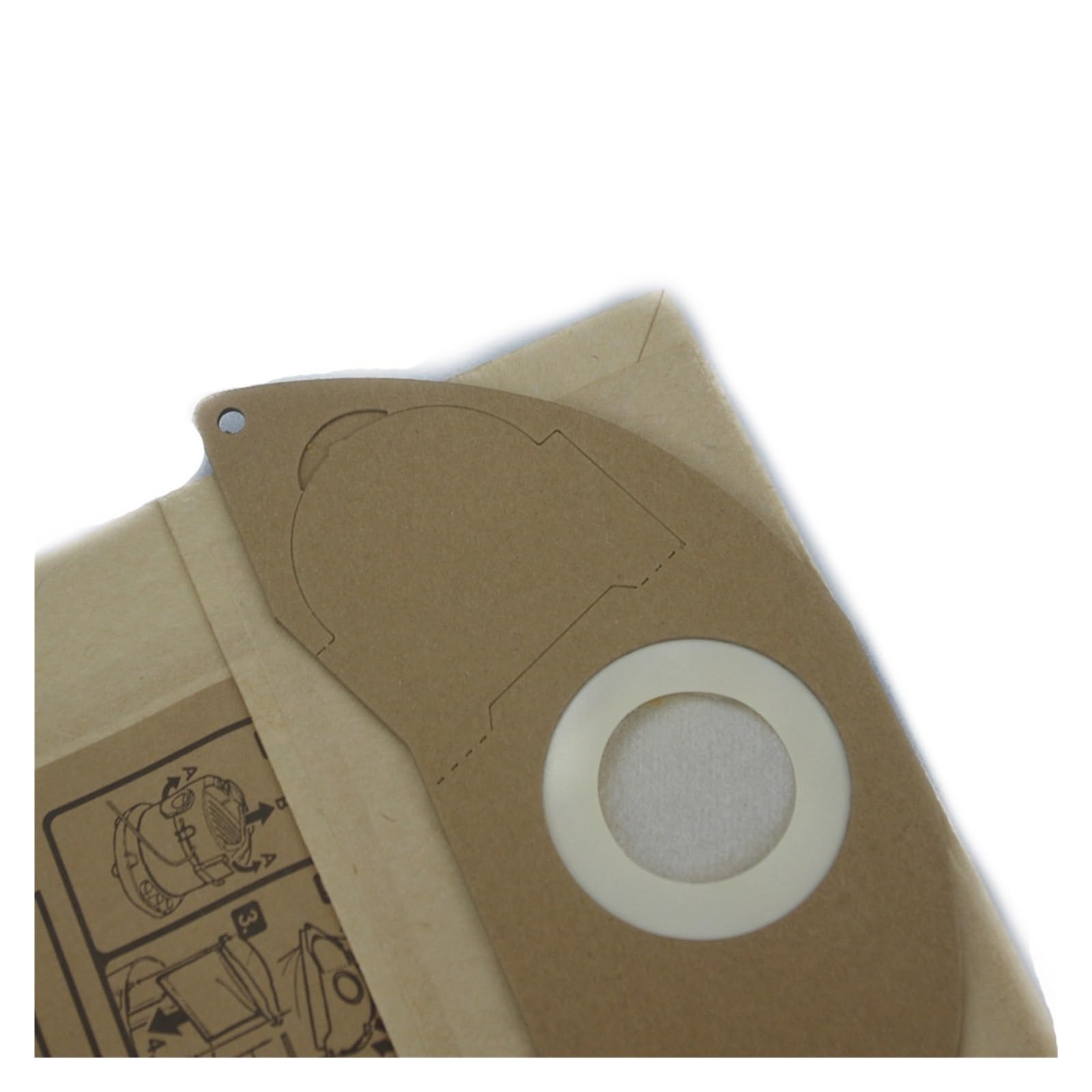 5 bolsas de polvo de gran capacidad para aspiradora, bolsa de papel de recogida de polvo, compatible con KarcherA2000 A2054 WD2200 WD2250, bolsa de polvo