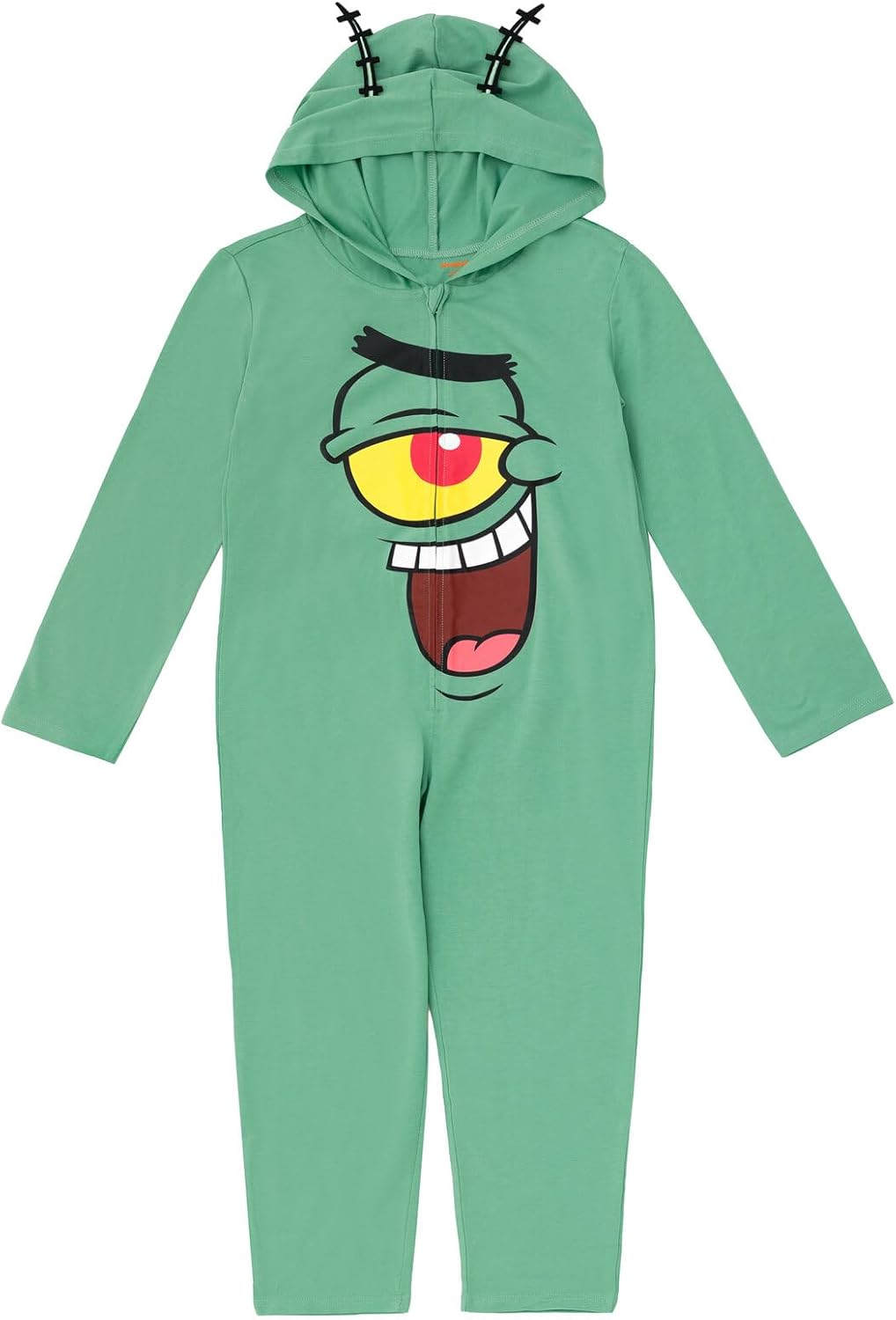 Nickelodeon SpongeBob SquarePants Zip Up Cosplay Costume Coverall Newborn to Big Kid Sizes (0-3 Months - 18-20)